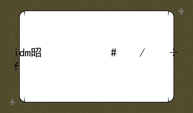 idm是什么下载器