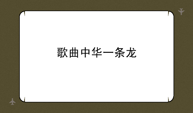 歌曲中华一条龙