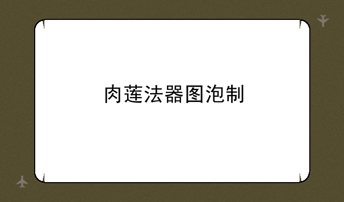 肉莲法器图泡制
