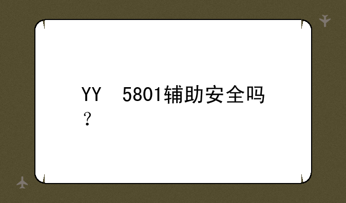 YY　5801辅助安全吗？