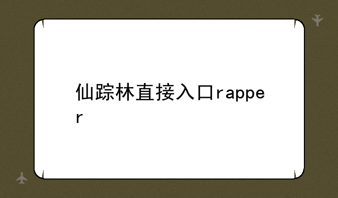 仙踪林直接入口rapper