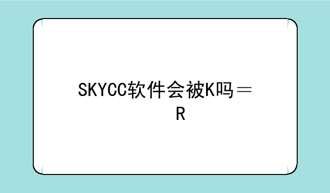 SKYCC软件会被K吗？谁用过