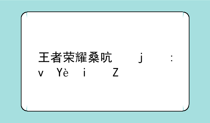 王者荣耀桑启的原型是谁